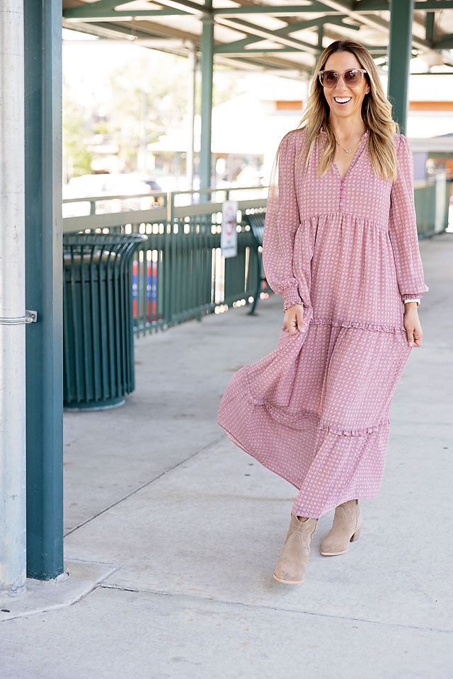 Gibsonlook x The Motherchic Fall Maxi Dress